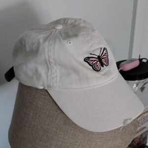 White Butterfly Cap